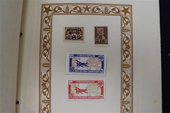 An album of Soviet stamps, 1928